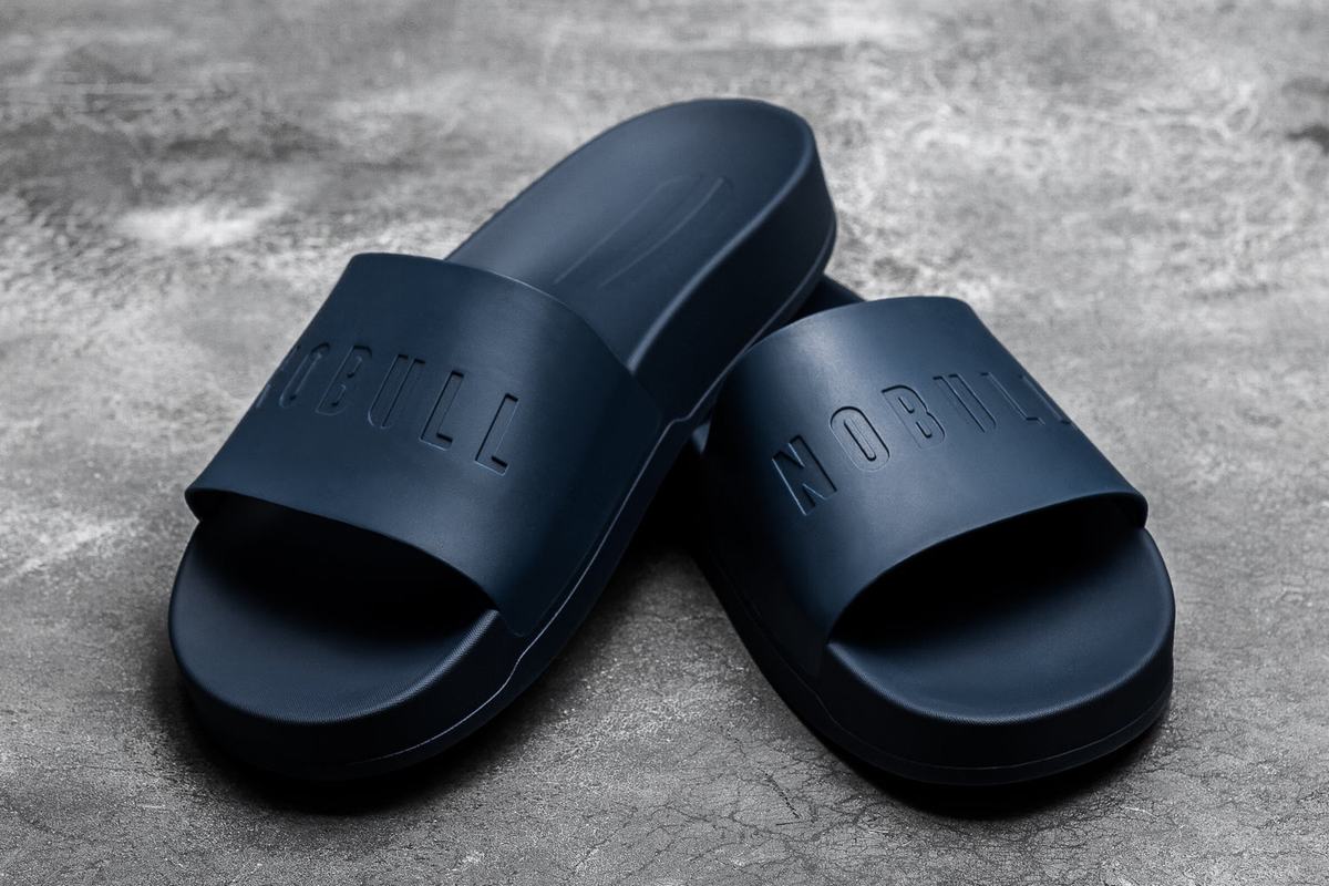 Nobull Men's Slides Navy | Australia (DL3847)